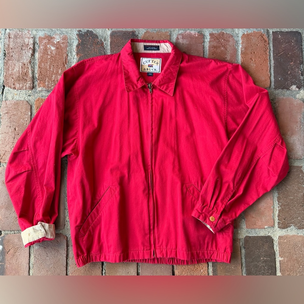 Cutter & Buck Vibrant Red Cotton Jacket
